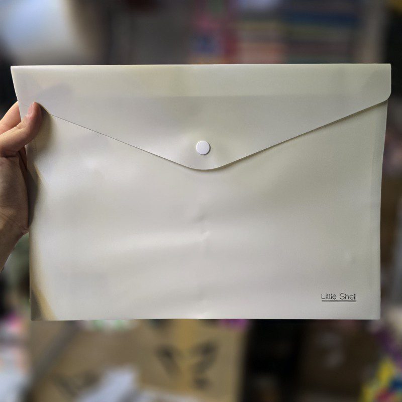 پوشه دکمه دار سایز a4 خاکی