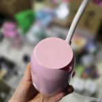 چراغ مطالعه ساده تراش دار صورتی - Image 4