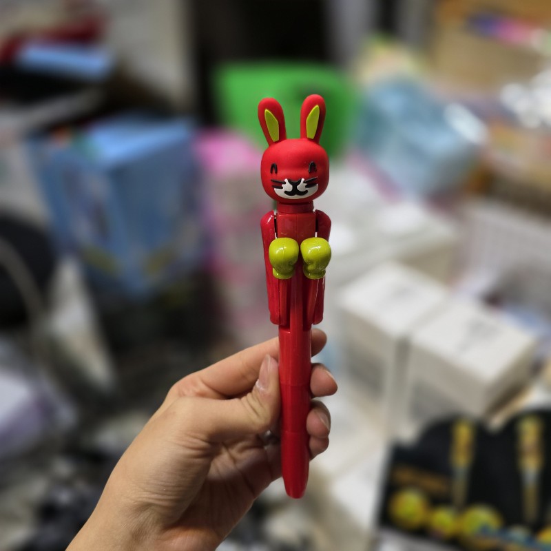 خودکار بوکسور طرح خرگوش قرمز