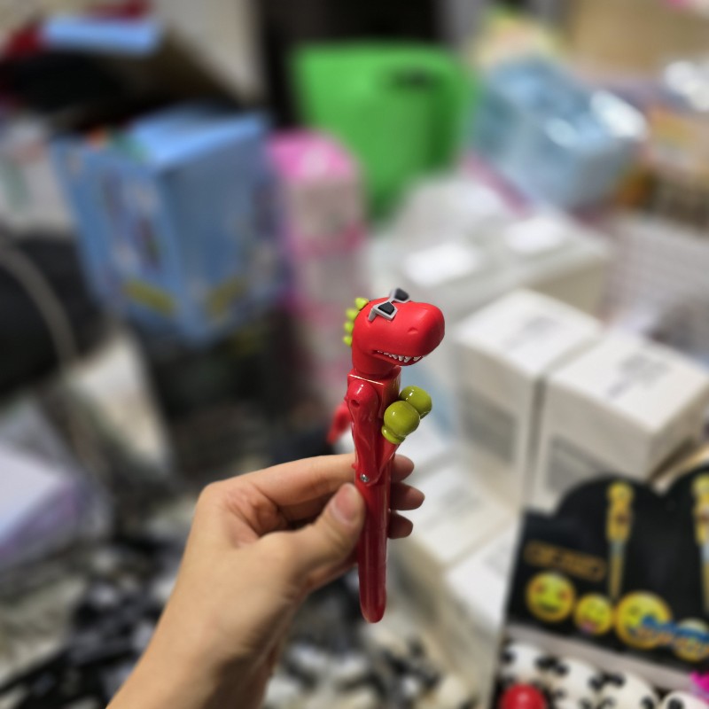 خودکار بوکسور طرح دایناسور قرمز