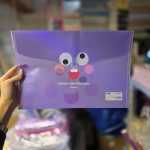 پوشه طرح چشم درشت A4 گلبهی