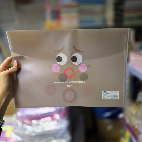 پوشه طرح چشم درشت A4 خاکی