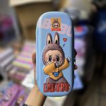 جامدادی نیم تبلتی طرح لبوبو آبی