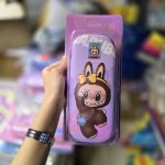 جامدادی نیم تبلتی طرح لبوبو بنفش