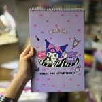 دفتر نقاشی رحلی 40برگ حاشیه دار کرومی و گوشی