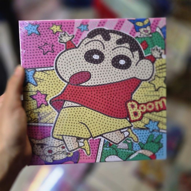 نقاشی الماسی بوم سایز 20 در 20 طرح شین هان کد 04