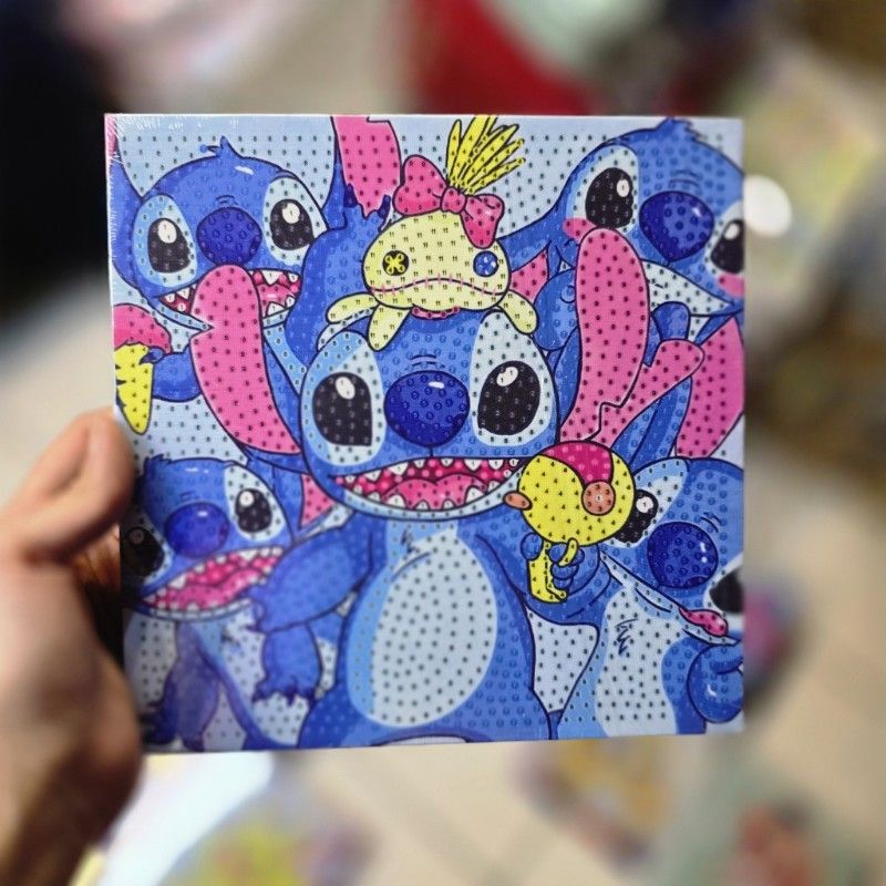 نقاشی الماسی بوم سایز 20 در 20 طرح استیج دسته جمعی کد 13