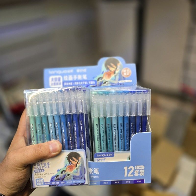 روان نویس بسته 9 عددی بلو استایل لانگو