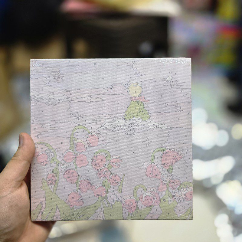 نقاشی آبرنگی مدل بوم سایز 20در20 طرح 11