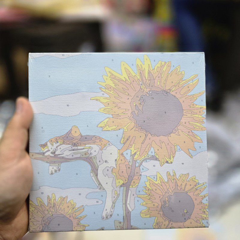 نقاشی آبرنگی مدل بوم سایز 20در20 طرح 13