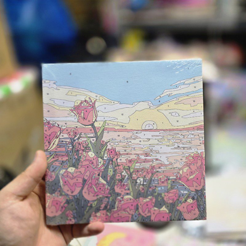 نقاشی آبرنگی مدل بوم سایز 20در20 طرح 06