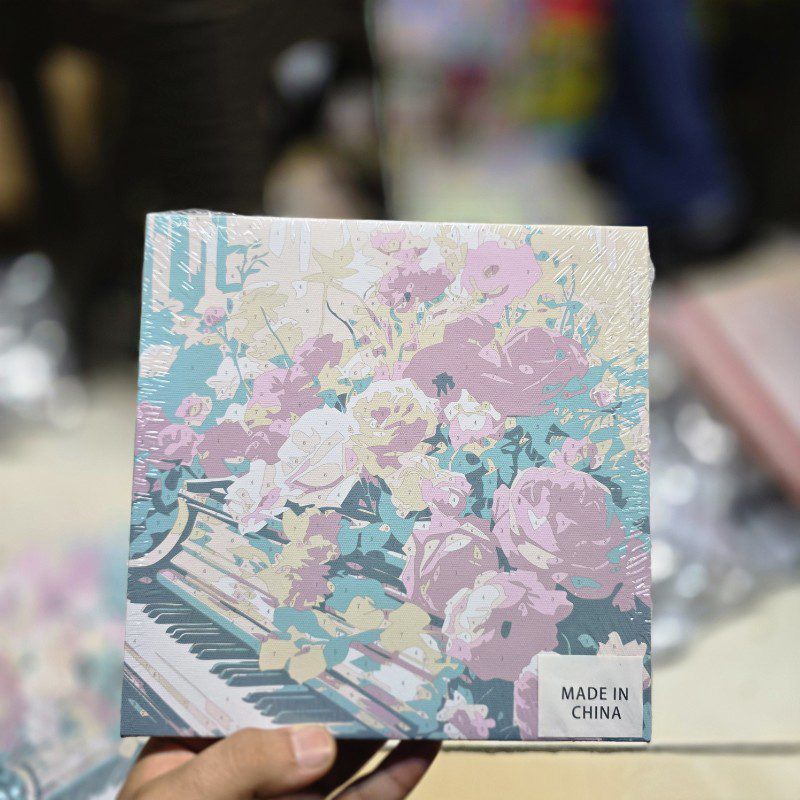 نقاشی آبرنگی مدل بوم سایز 20در20 طرح 09