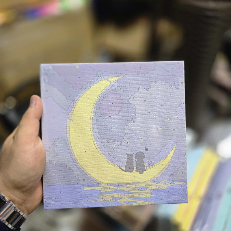 نقاشی آبرنگی مدل بوم سایز 20در20 طرح 19