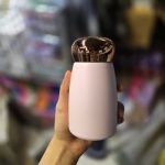 تراول ماگ sus 316 دماسنج دار 230 میل رنگ صورتی