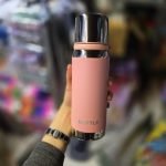 فلاسک آسان نوش دار بنددار برند uylee رنگ صورتی