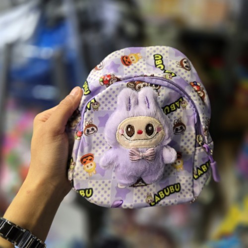 بادی بگ طرح لبوبو پیکسل دار بنفش