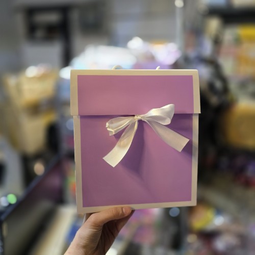 بگ سایز a5 در دار پاپیون دار بنفش