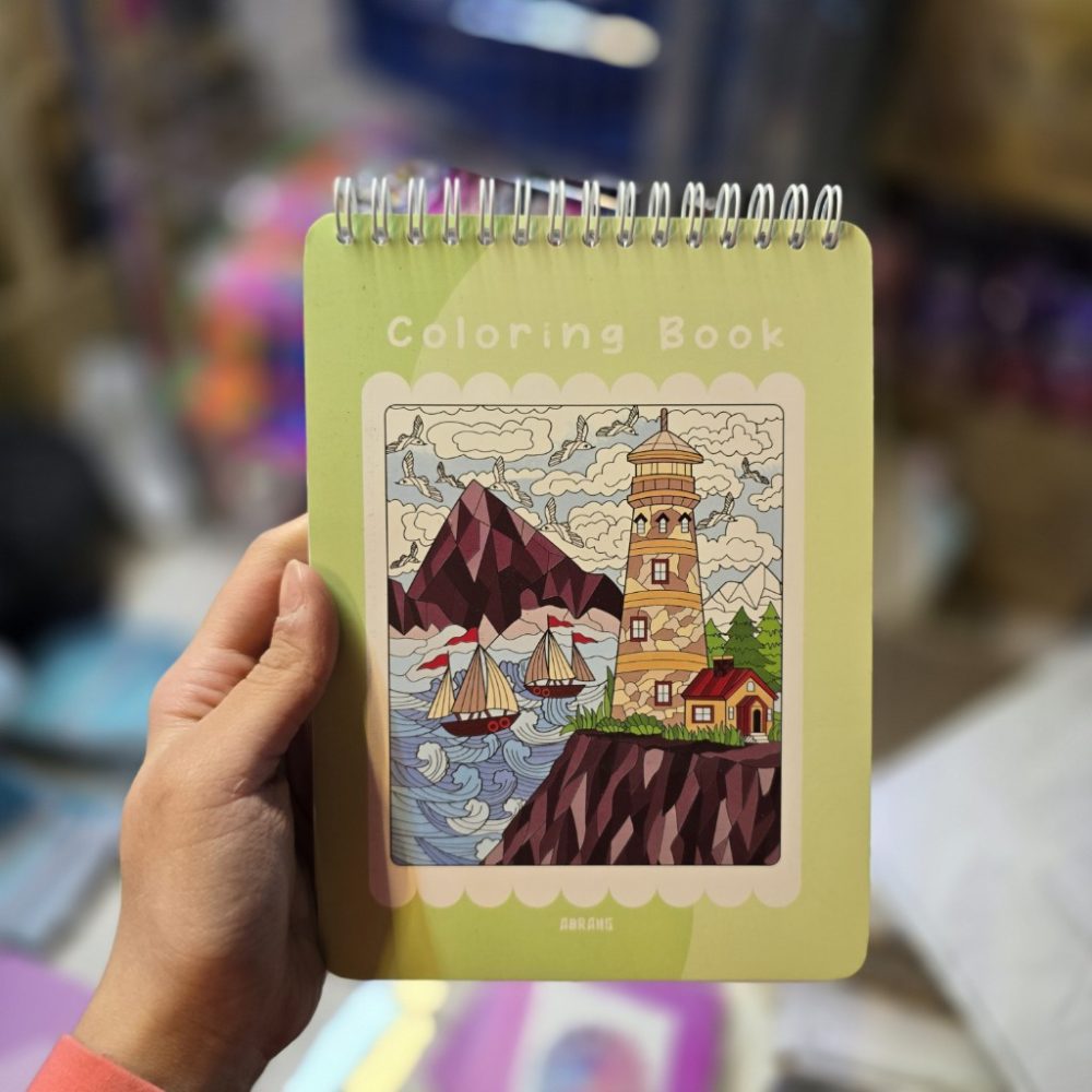 دفتر رنگ آمیزی بزرگسال 30برگ رنگ سبز