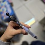 خودکار پاکن دار مدل میکروفون کرومی مشکی