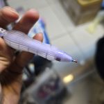 خودکار پاکن دار مدل میکروفون کرومی بنفش - Image 2