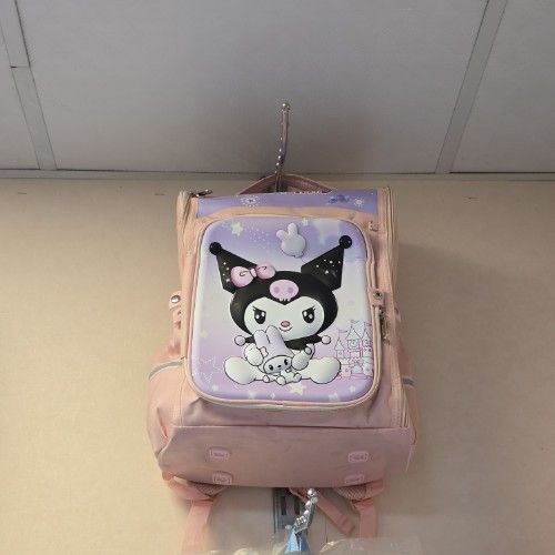 کوله پشتی مدل در یخچالی طرح کرومی صورتی