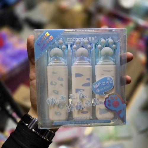 هایلایت بسته 3 عددی پنجه بزرگ طیف رنگی آبی