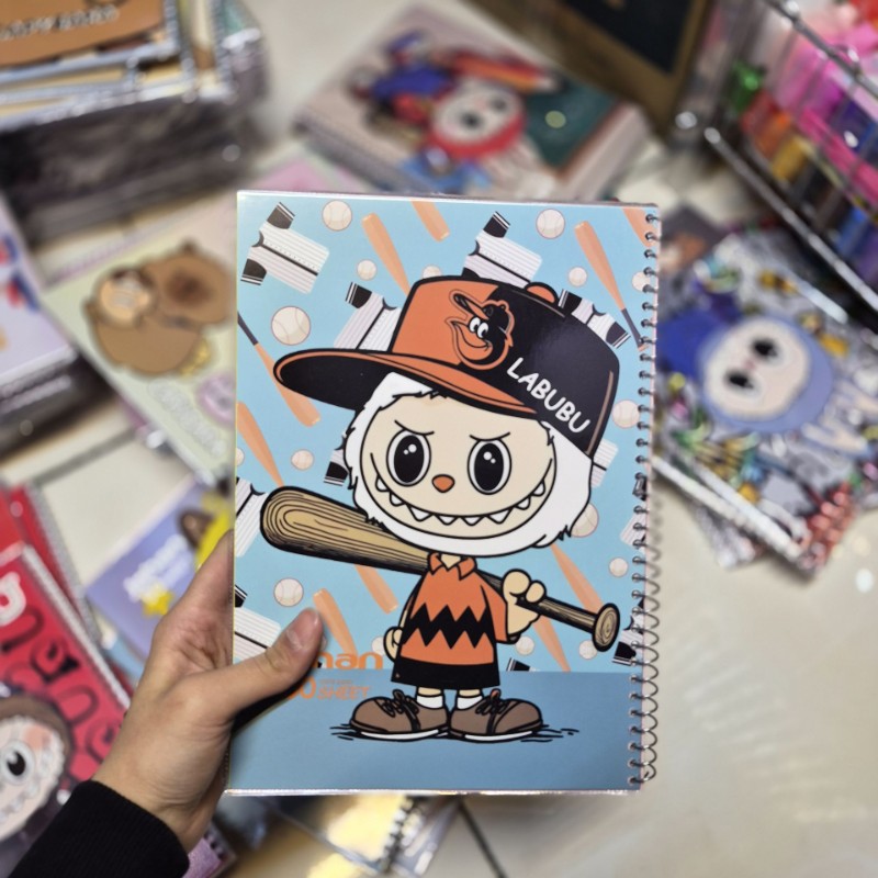 دفتر تک خط مجلد 50 برگ جهان طرح لبوبو گنگ