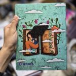 کلاسور 100برگ سایز A5 طرح دختر و پنجره