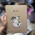 کلاسور 100برگ سایز A5 طرح گربه و استکان