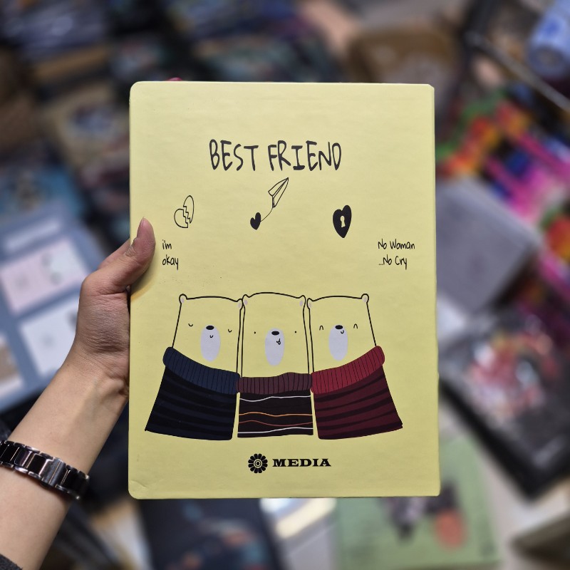 کلاسور 100برگ سایز A4 طرح خرس دوستی