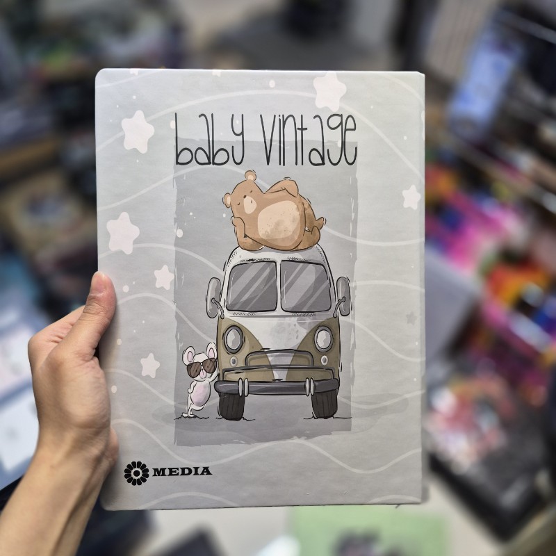 کلاسور 100برگ سایز A4 طرح فولکس و خرس