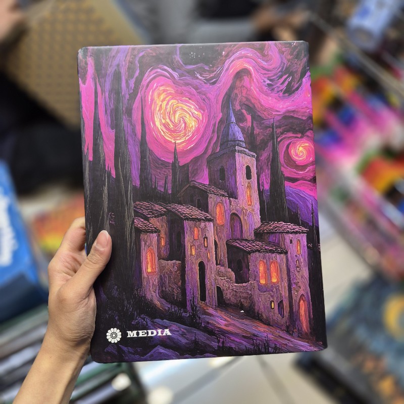 کلاسور 100برگ سایز A4 طرح ونگوک بنفش