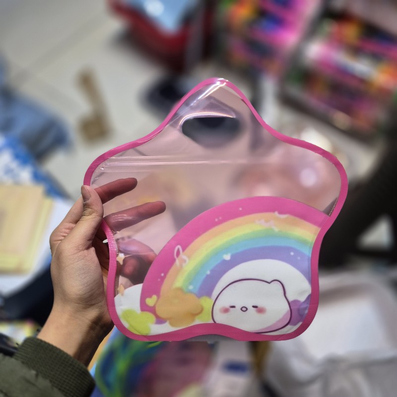 زیپ کیپ دسته دار ستاره صورتی