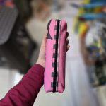 جامدادی تک زیپ پارچه ای کرومی راه راه - Image 2