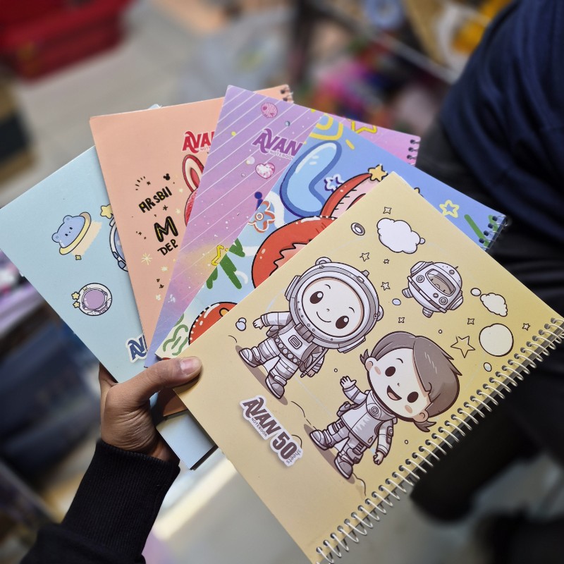 دفتر 40 برگ رندوم آوان