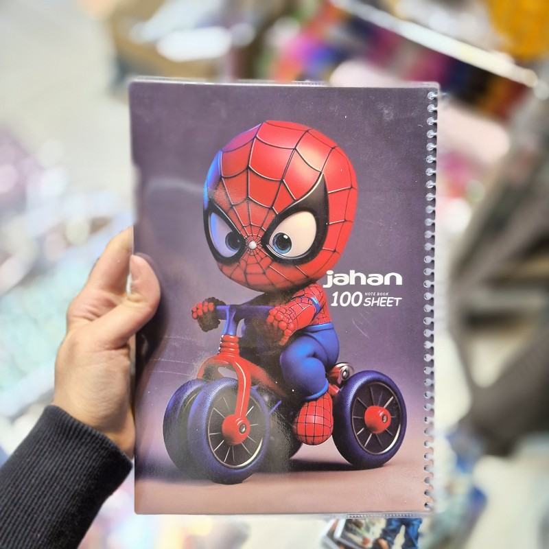 ۲۰۲۵۱۲۱۸_۱۸۱۹۳۶_copy_800x800 دفتر 100 برگ جهان طرح مردعنکبوتی