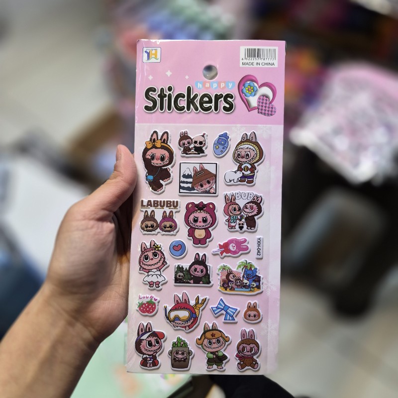 استیکر برجسته طرح لبوبو