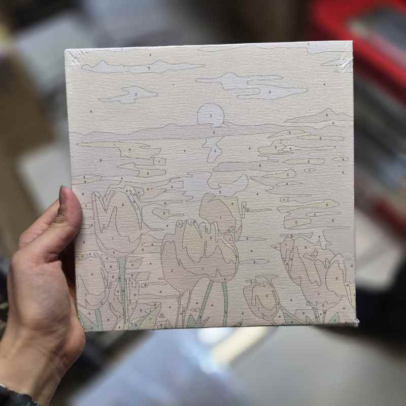 نقاشی آبرنگی مدل بوم سایز 20در20 طرح 01