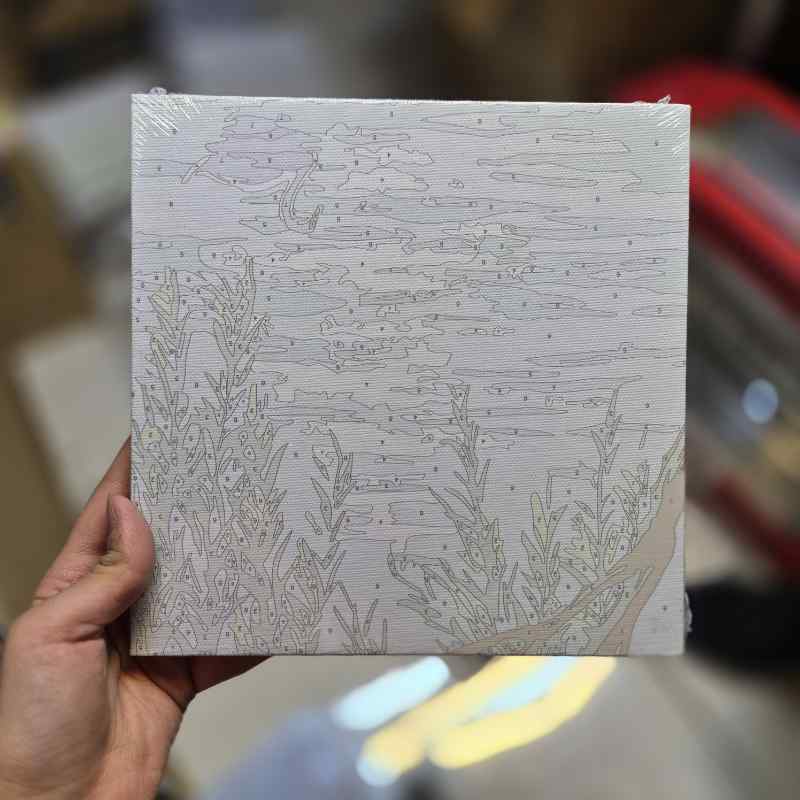 نقاشی آبرنگی مدل بوم سایز 20در20 طرح 02