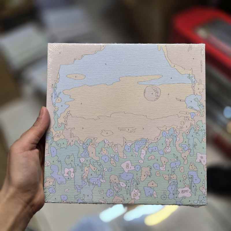 نقاشی آبرنگی مدل بوم سایز 20در20 طرح 04