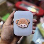 ست شانه و آینه جیبی رنگ آبی