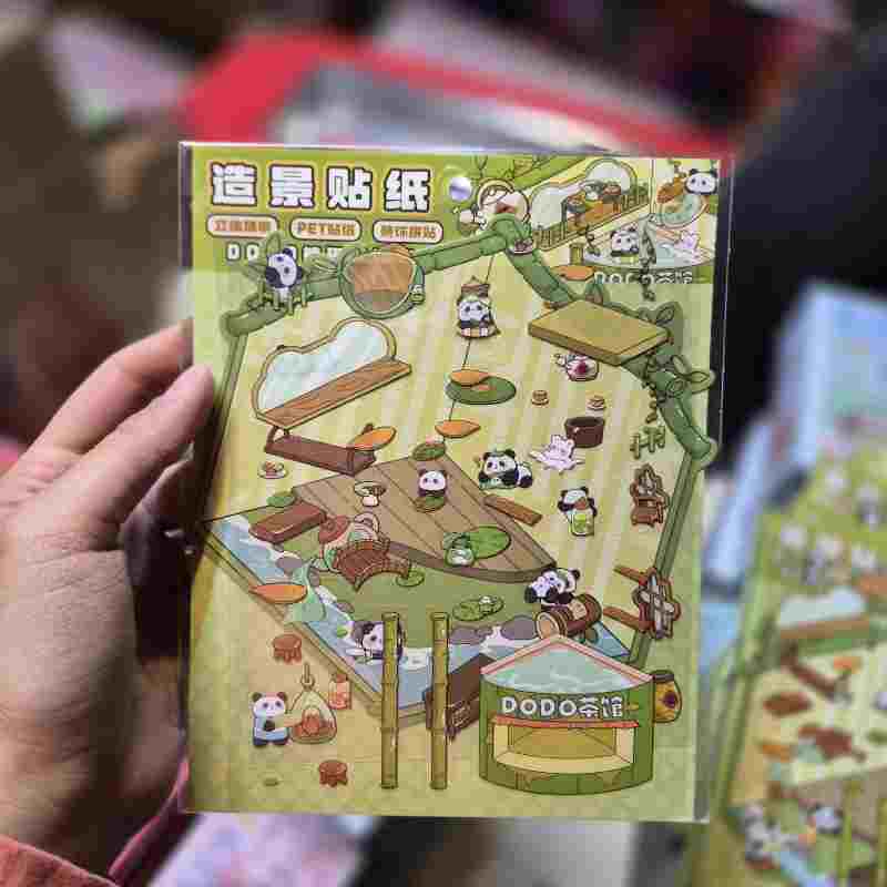 استیکر سه بعدی دو ورقی طرح پاندا