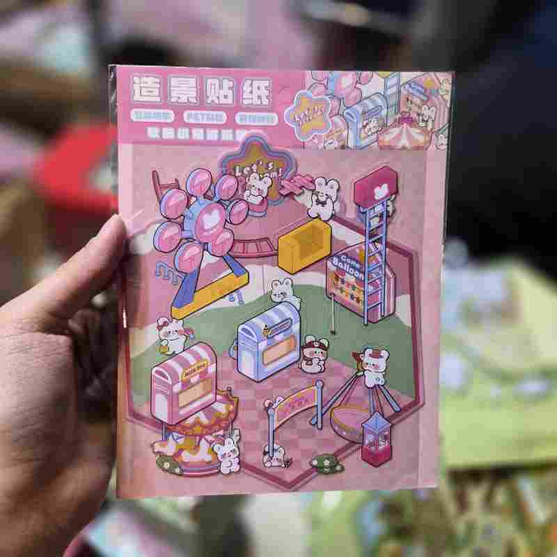 استیکر سه بعدی دو ورقی طرح خرگوش