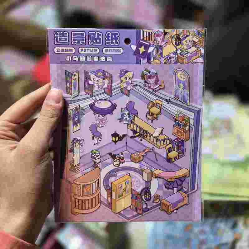 استیکر سه بعدی دو ورقی طرح پونی