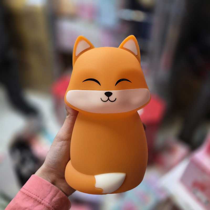 چراغ خواب سیلیکونی هفت رنگ طرح روباه