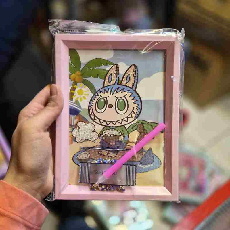 نقاشی الماسی قابدار 13 در 18 طرح هاوایی