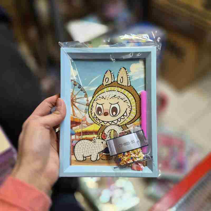 نقاشی الماسی قابدار 13 در 18 طرح شهربازی