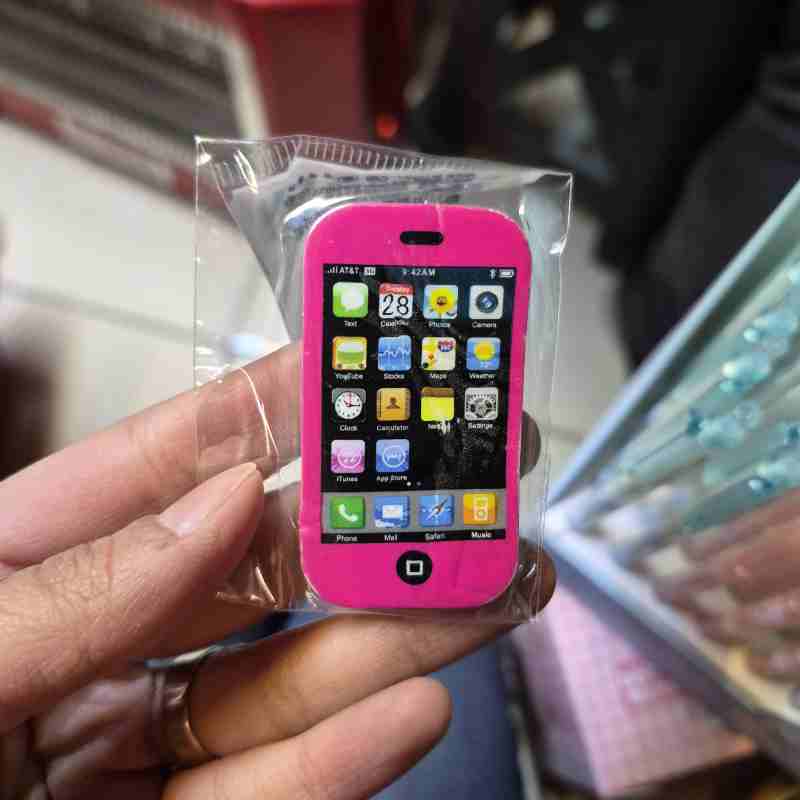 پاک کن طرح گوشی آیفون صورتی