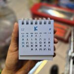 تقویم رومیزی مینی سالتو رنگ بنفش - Image 3