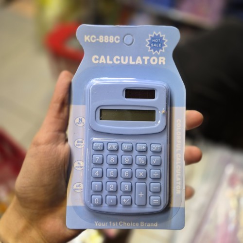 ماشین حساب دانش آموزی پاستلی رنگ آبی